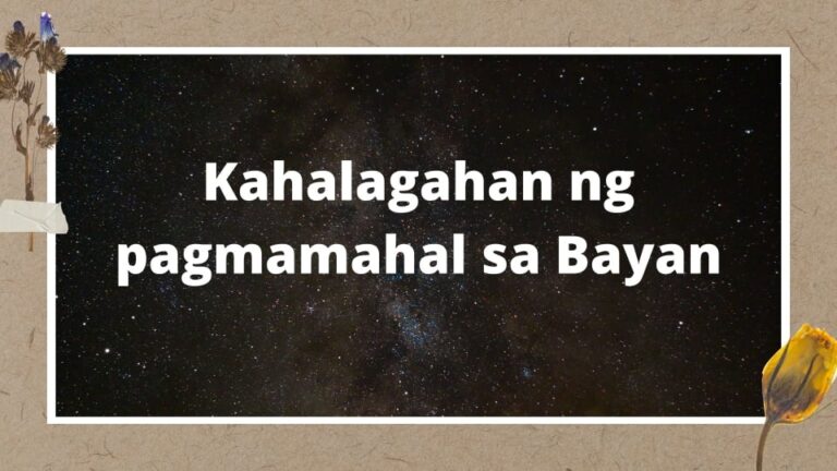 Kahalagahan ng Pagmamahal sa Bayan  Aralin Philippines