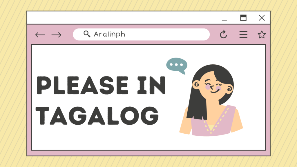 Please In Tagalog Aralin Philippines