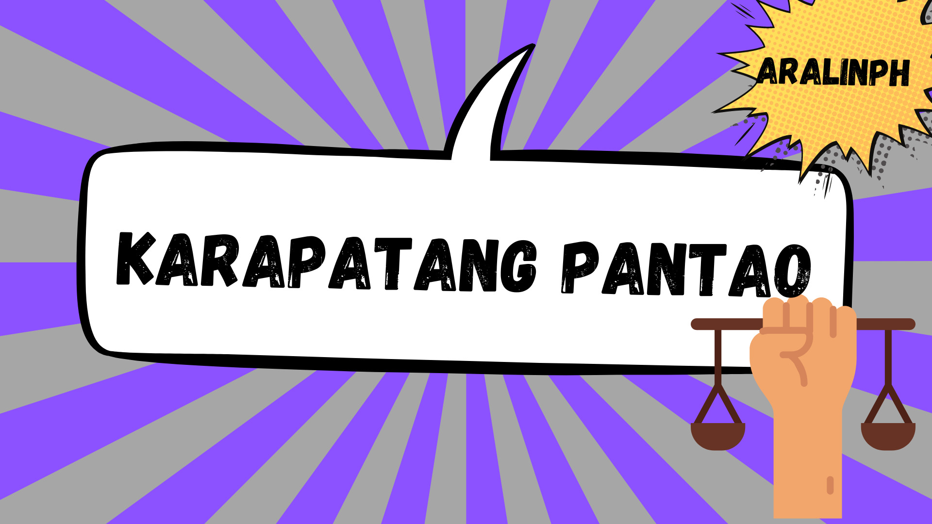 karapatang pantao essay 200 words