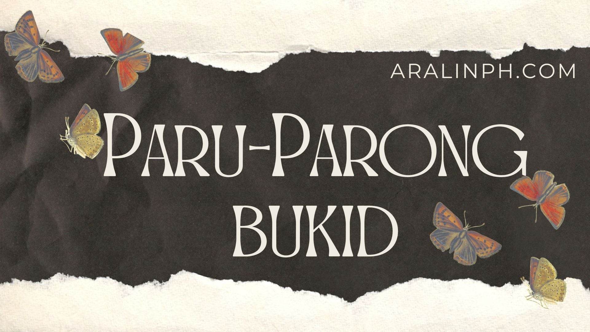 Paru parong bukid lyrics