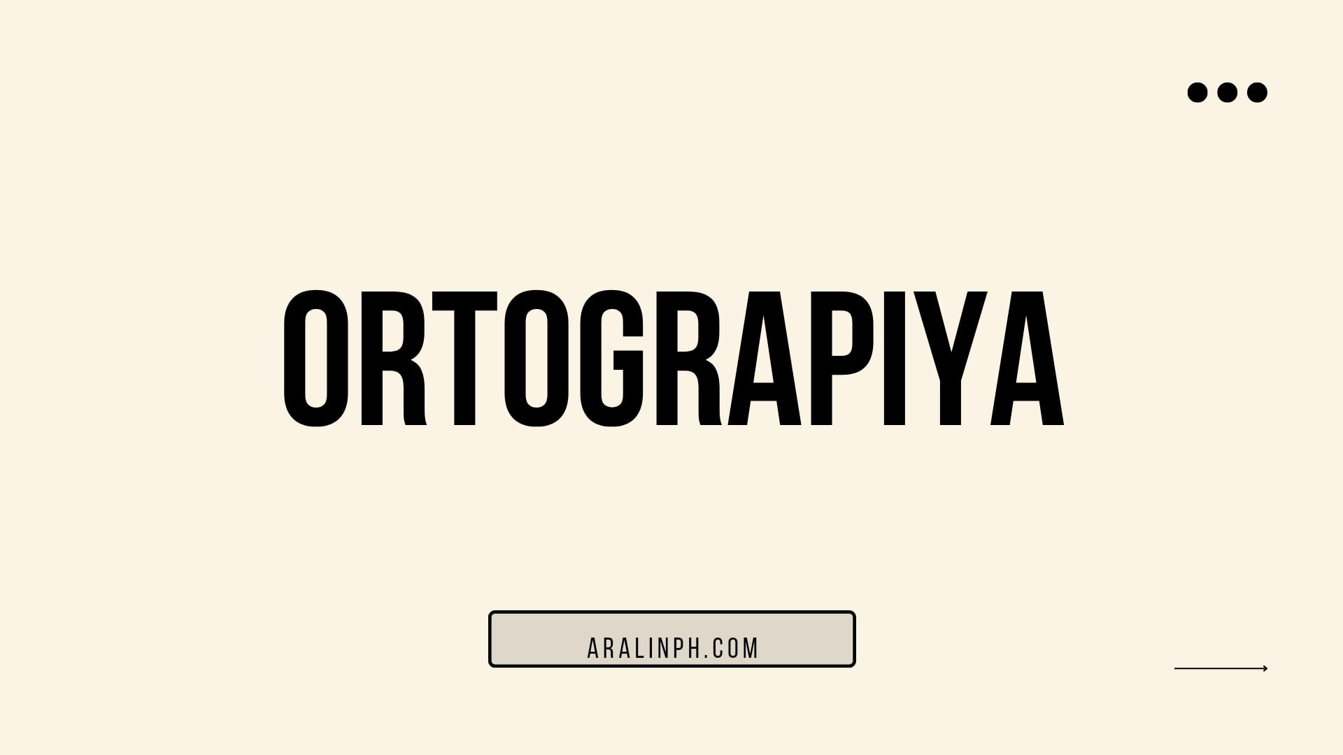 ortograpiya