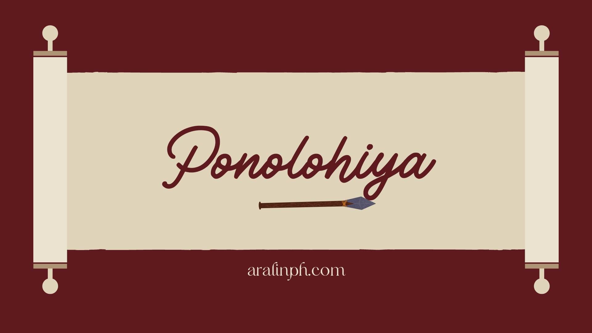 ponolohiya