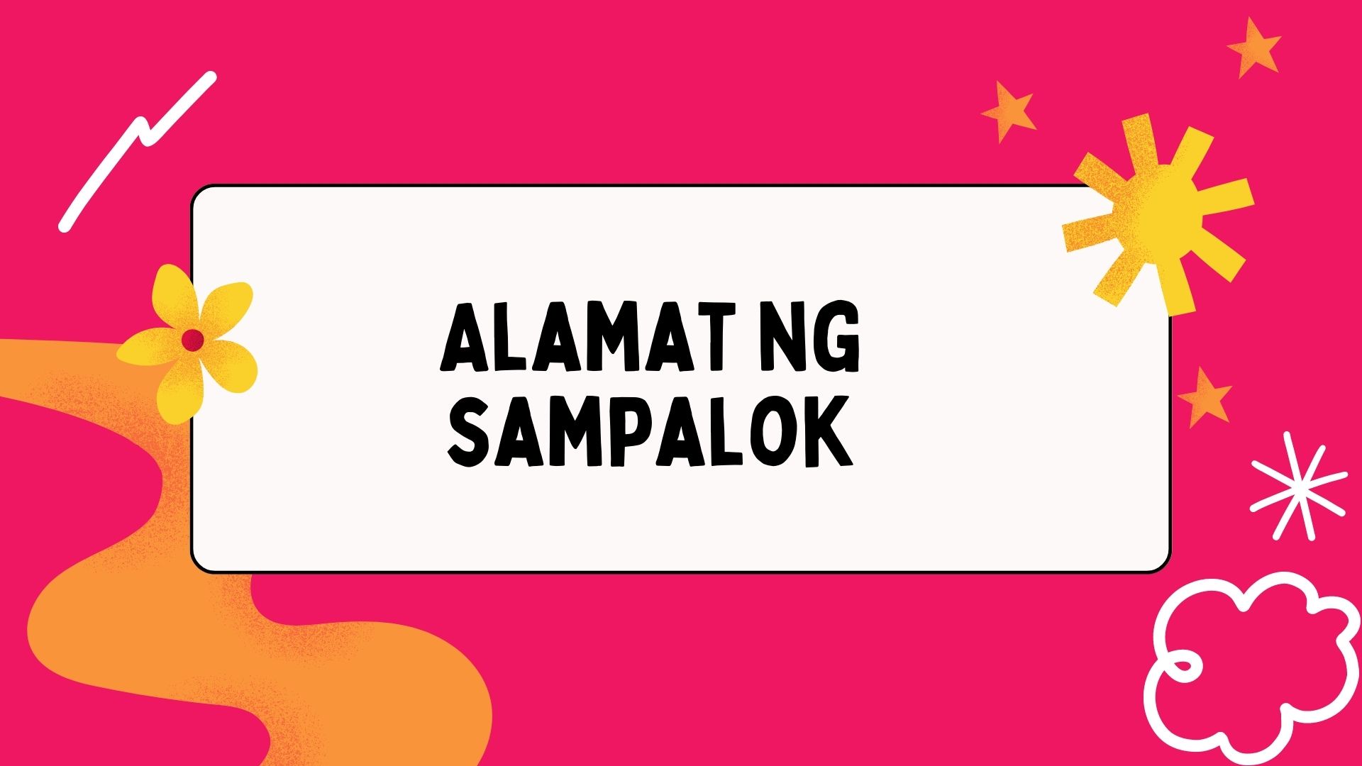 Alamat Ng Sampalok Aralin Philippines