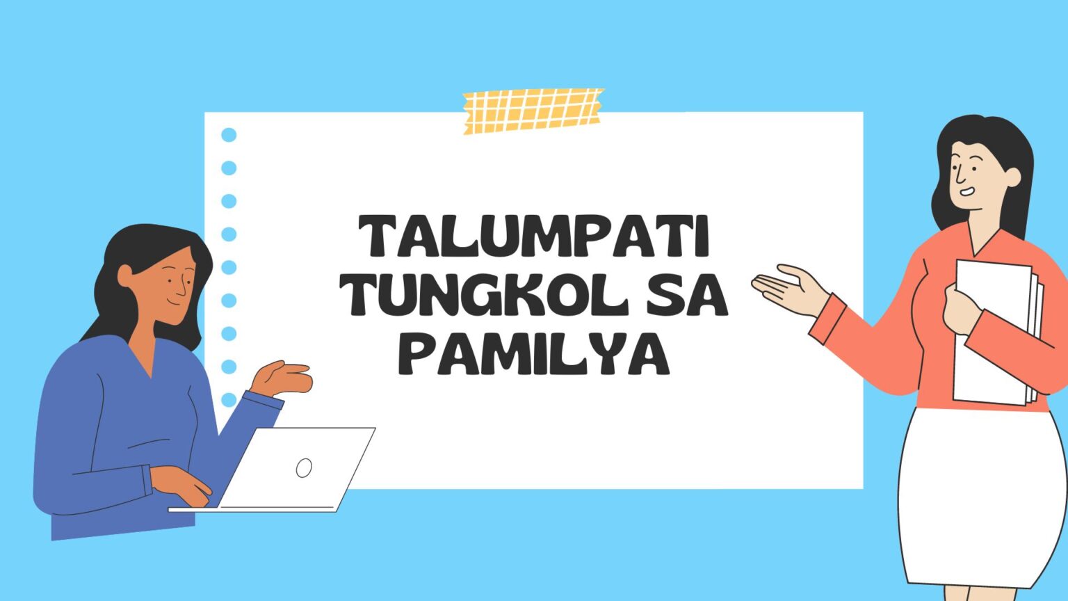 Talumpati Tungkol Sa Pamilya - Aralin Philippines